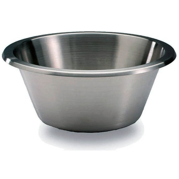 Matfer Bourgeat Stainless Steel Flat Bottom Mixing Bowl, 15 3/4"