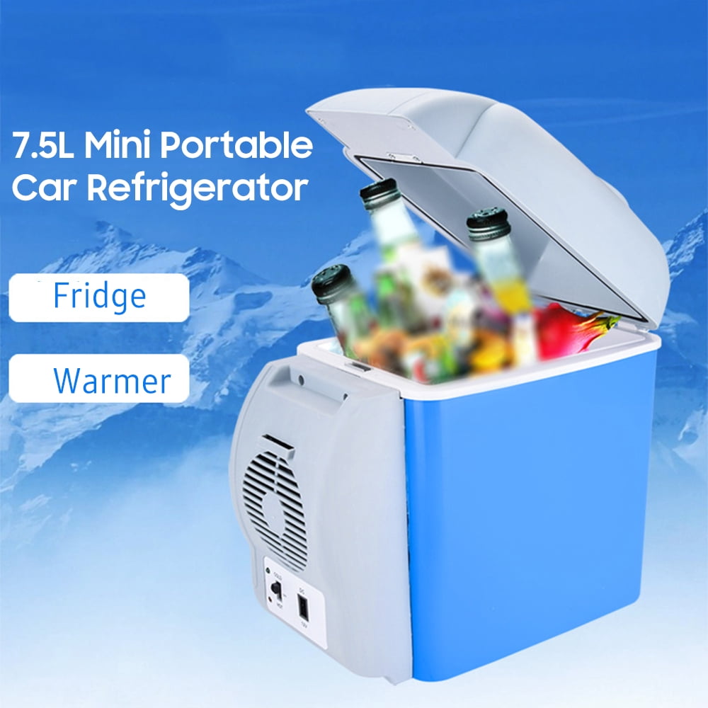 Portable 12V Car Refrigerator 7.5L Mini Portable Car Fridge & Warmer For Road Trip Travel Camping Fishing