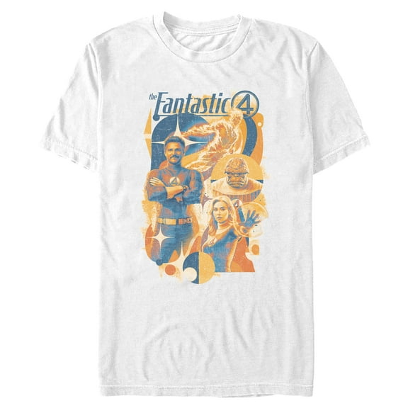 Mens The Fantastic Four: First Steps Retro Artwork T Shirt