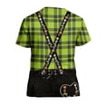 thumbnail image 4 of Bavarian Oktoberfest Carnival Costume Shirt for Men Short Sleeve Beer Festival Themed Printed Holiday Tops, 4 of 4