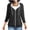 Black, variant on Wenini Women's Polka Dot Full Zip Hoodie Jacket Long Sleeve Loose Casual Sweatshirt Coat with Side Pockets Fashion Outerwear Coat
