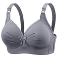 thumbnail image 1 of Fgnfyis Soutien-Gorge Tube Respirant Mode Décontractée pour Femmes Sans Armature, Soutien-Gorge de Rassemblement et de Réglage pour Femmes Âgées Gris 38, 1 of 4