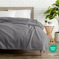 thumbnail image 3 of Bare Home Polar Fleece Bed Blanket - Lightweight - Premium Fleece - Full/Queen, Gray, 3 of 10
