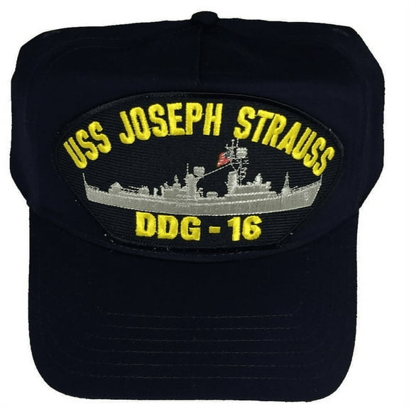USS JOSEPH STRAUSS DDG-16 HAT USN NAVY SHIP GUIDED MISSILE DESTROYER ADAMS CLASS