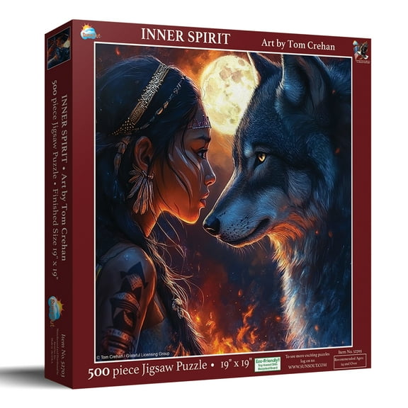 SUNSOUT INC - Inner Spirit - 500 pc Jigsaw Puzzle by Artist: Tom Crehan - Finished Size 19" x 19" - MPN# 52703