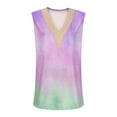 thumbnail image 4 of USSUMA Workout Tops for Women Womens Tank Tops Sleeveless V Neck Loose Casual Plus Size Tops for Women Lace Tunic Casual Shirt Comfortable Blouse Daily Wear Purple Sales Tank Top Xxl, 4 of 4