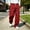 Red, variant on Zylanna Men's Sweatpants with Side Pockets, Drawstring Elastic Waist Breathable Baggy Solid Color Activewear Jogger Pants for Sports Black