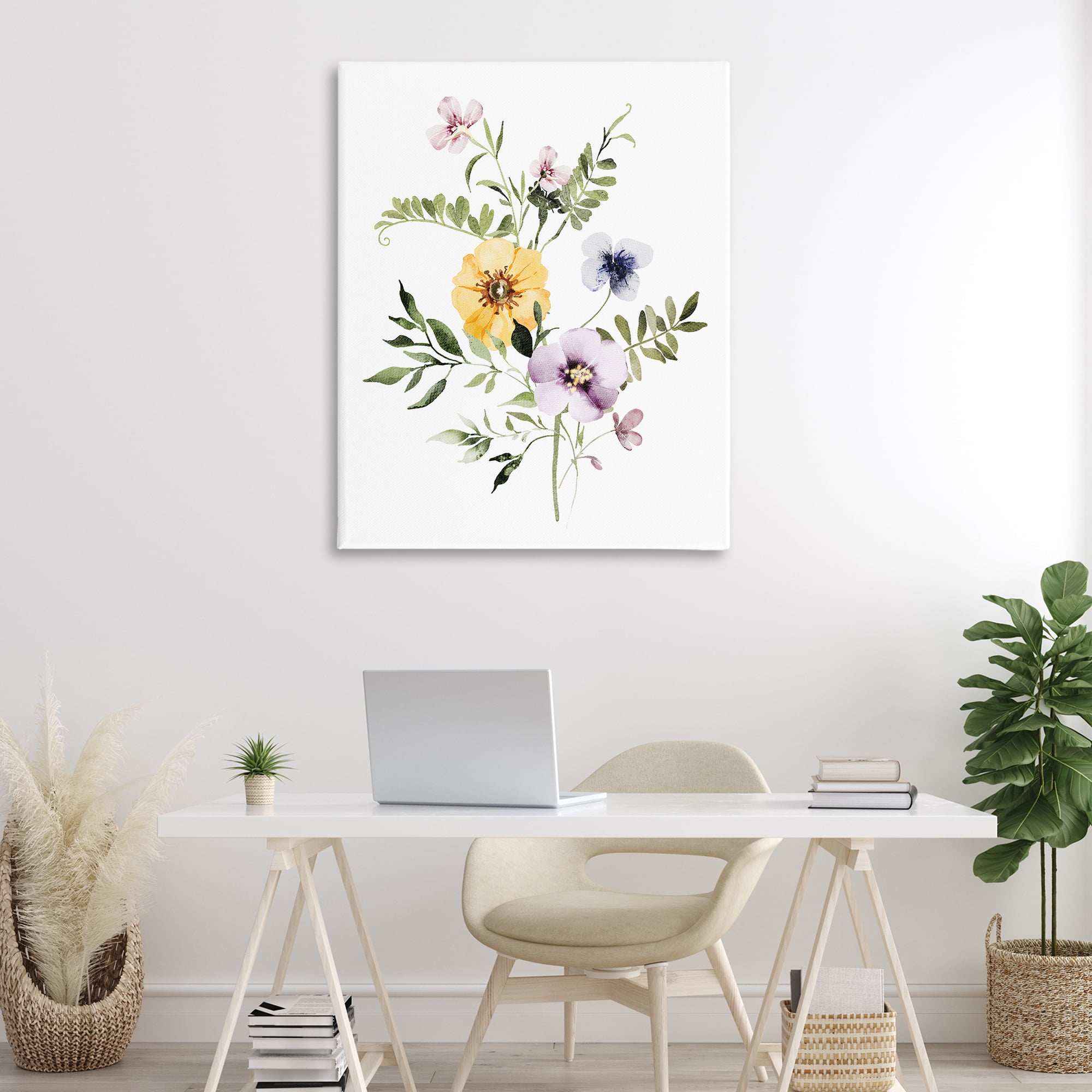 Garden Herbs Blooming Canvas Wall Art, design by Lettered and Lined