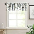 thumbnail image 4 of Rustic Forest Valance Curtain, Vintage Lodge Cabin Country Hunting Wild Animal Bear Moose Deer Fox Windows Curtain Valance for Kitchen Dining Room, One Panel 54x18in, 4 of 6