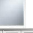 thumbnail image 4 of Neo Solid Mahogany Wood Dresser Mirror, Beveled Trim Top, White, 4 of 5