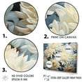 thumbnail image 3 of Designart "Beige And Blue Mums In Bloom IV" Mums Canvas Art Print, 3 of 7