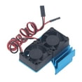 DC 5V RC Heat Sink High Velocity Fan Motor Radiator Fan Set for Traxxas
