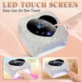 thumbnail image 5 of Rechargeable UV LED Nail Lamp,72W Cordless UV Light for Nails with Removable Bottom,Professional Curing Lamp for Gel Nails with 30 Beads,5 Timer Setting Nail Light and LED Touch Screen Gel Nail Dryer, 5 of 6
