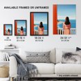 thumbnail image 4 of The Seaview Simple Clean Blue And Red Coastal Aesthetic Artwork Painting Large Wall Art Poster Print Thick Paper 18X24 Inch, 4 of 5