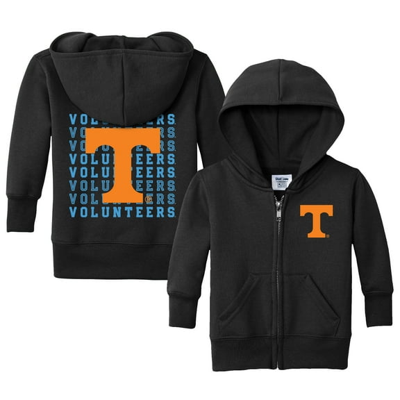 Infant Chad & Jake Black Tennessee Volunteers Retro Full-Zip Hoodie