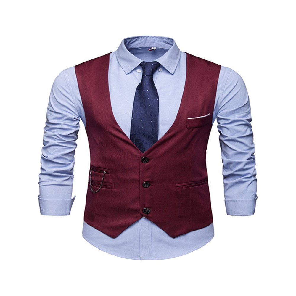 Gilet Formel Homme Sans Manches - Col En V - Pour Costume Ou Tenue Décontractée - Neuf Avec étiquettes