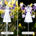 thumbnail image 4 of Fairnull Lawn Lamp High Brightness Creative Shape Waterproof Automatic ON/OFF Easy to Install Enhance Atmosphere Plastic Garden Angel LED Solar Garden Stake Lights Garden Supplies, 4 of 10