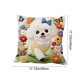thumbnail image 3 of Uuiauoio Cute Animals Decorative Throw Pillow Cover , Animals Family Animals Outdoor Pillow Cases Square Standard Cushion Cover for Sofa Couch Bed Car 17.72x17.72 inch, 3 of 6