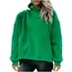 thumbnail image 1 of Sudadera de mujer con capucha, bolsillo grande, manga larga, cuello en V, costura lateral de felpa dividida Fridja  fhghd2839, 1 of 9