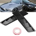 thumbnail image 1 of 2Pc Car Hood Vent Louver Scoop Cover Air Flow Intake Cooling Panel Carbon Fiber, 1 of 4