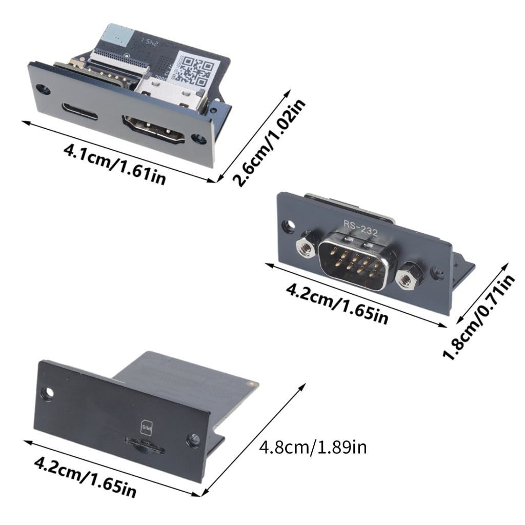Single Port KVM + RS232 DB9 4G Modulars Control Mini Laptop Accessory for Pocket 4 Device Monitoring