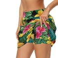 thumbnail image 5 of Uorisango Hawaiian Hibiscus Tennis Golf Skirts for Women Comfortable Stretchy Women's Active Performance Skort Casual Relaxed Daily Wear for Workout Pickleball Running Size XS, 5 of 7