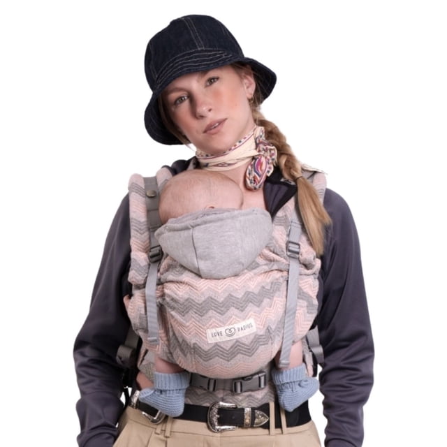 Cangurera Ergonómica Love Radius Mermaid HoodieCarrier Tejido 3D Cotton Transpirable Evolutiva desde Nacimiento a 3 Años (20 kg) 1 Pieza