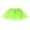 thumbnail image 3 of Flowy Skirt for Women Carnival Elegant Dance Adults Chiffon Layered Ballet Tutu With Mesh Overlay Long Performance Practice Womens Skirts Light Green, 3 of 5