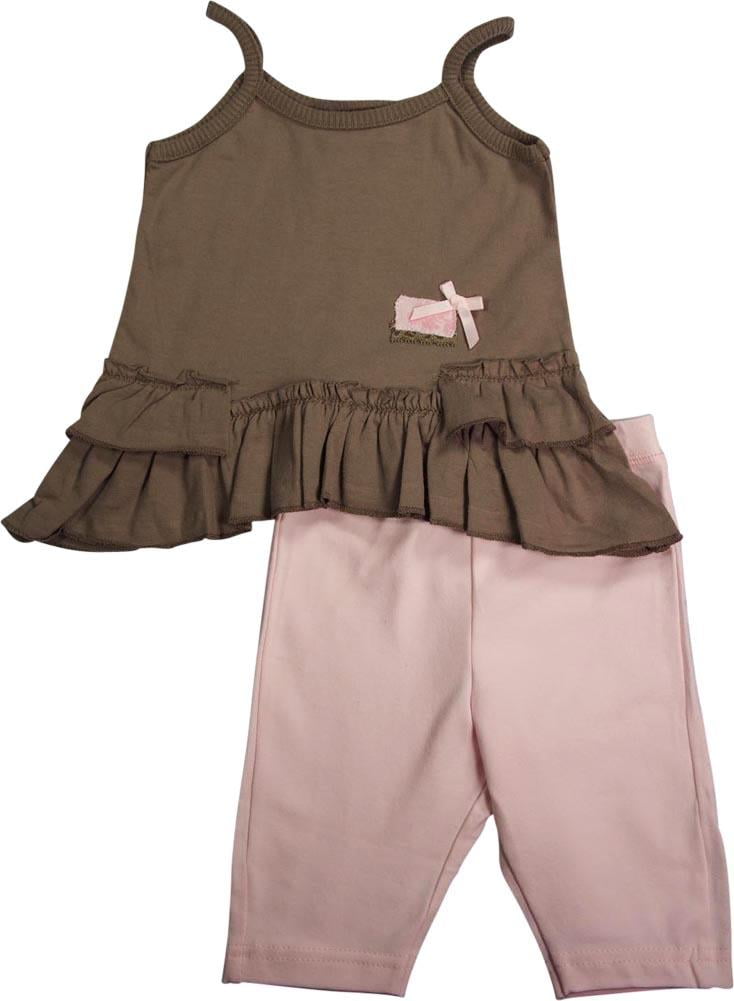 Mish Mish Mish Baby Infant Newborn Girls 2 Piece Sleeveless Capri