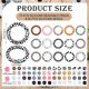 thumbnail image 3 of Kits para Hacer Anillos con Cuentas de Silicona, Borlas de con Cuentas de Silicona Redondas de 65 mm para Colgante DIY, 3 of 5