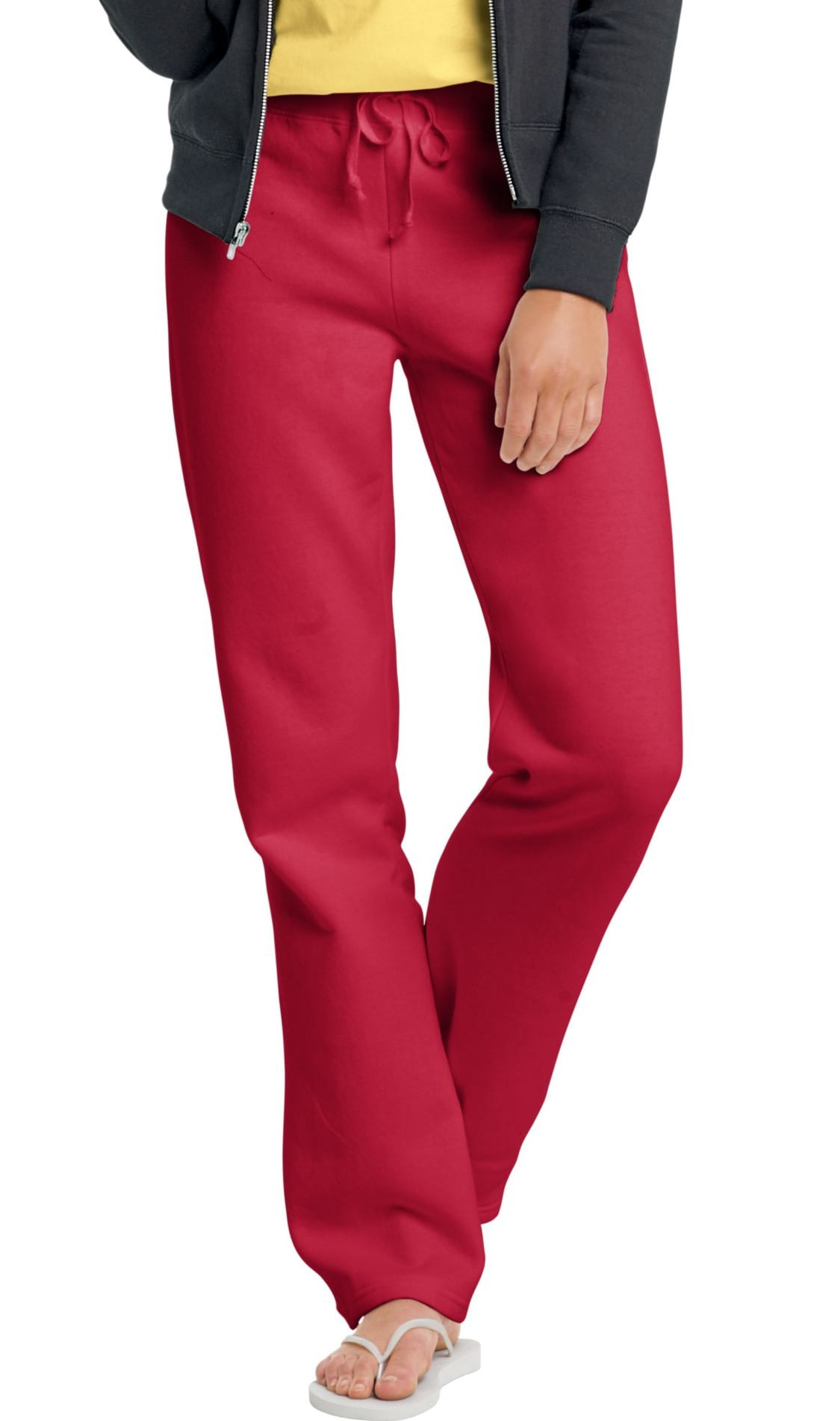 Hanes - Hanes Women's Drawstring Sweatpants Size Medium, Deep Red