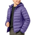 thumbnail image 2 of Trikvn Teen Boys Winter Puffer Jacket with Hood Water-Resistant Lightweight Packable Quilted Coat Full-Zip Warm Outerwear School Travel and Outdoor Play, 2 of 6