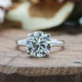 thumbnail image 3 of AFFY 3CT Moissanite Solitaire Engagement Ring for Women in 18K White Gold Sterling Silver-10.5, 3 of 7