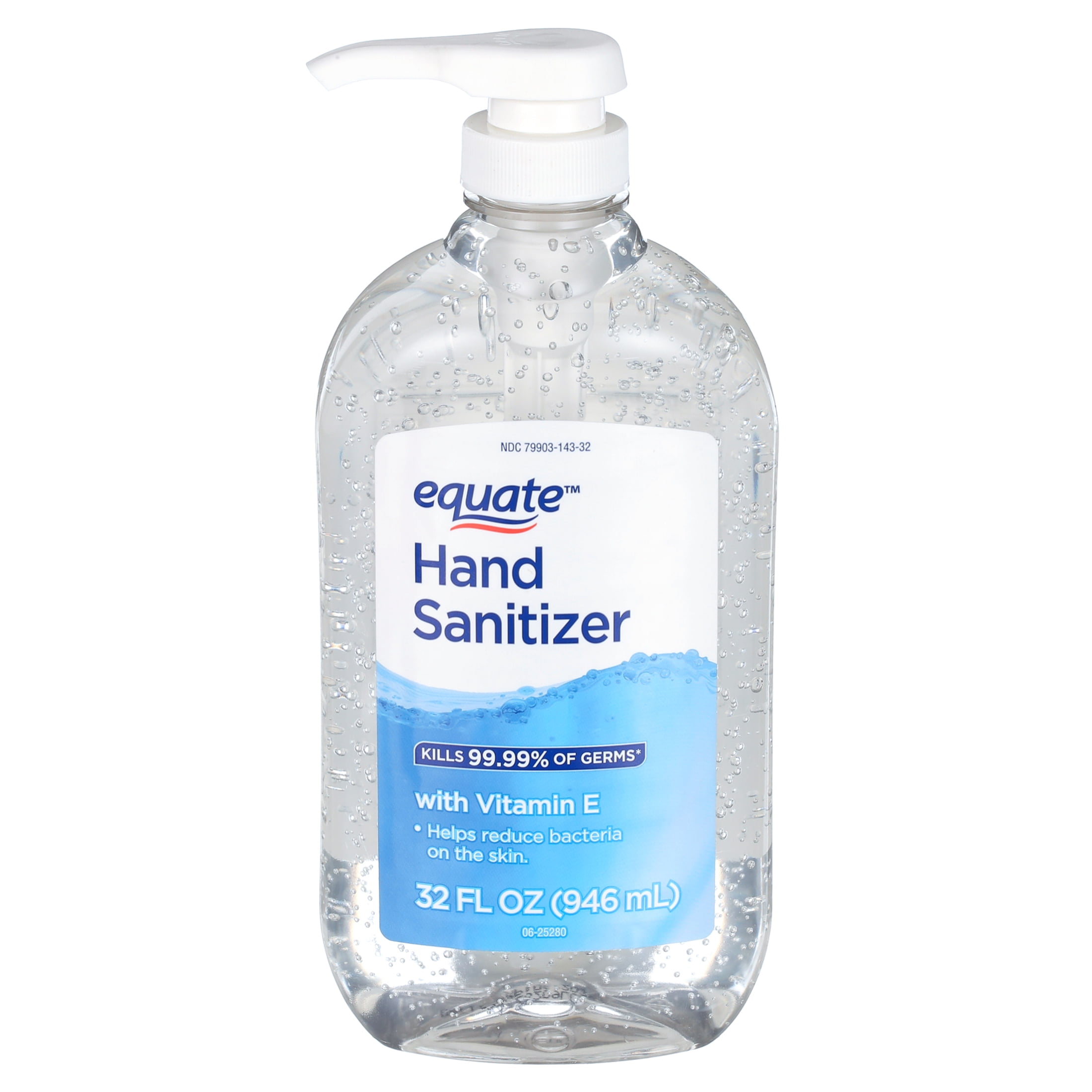 Equate Hand Sanitizer with Vitamin E with Pump, 32 fl oz