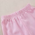 thumbnail image 4 of NOLDARES Baby Girl Clothes Outfits Short Sets 2 Pieces with Sleeveless + Cute Shorts Summer Set(Pink,12-18 Months), 4 of 9