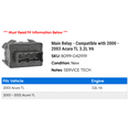 thumbnail image 2 of Main Relay - Compatible with 2000 - 2003 Acura TL 3.2L V6 2001 2002, 2 of 2