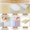 thumbnail image 5 of Shelf Liners for Wire Shelves - 4PCS Foamed PVC Refrigerator Shelf Covers, 24x16x2 in Non-Slip Mats, Keep Food Fresh & Prevent Spills, for Fridge, Closet, Cabinet Organizer, 5 of 6