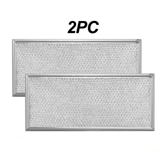 2Pc W10208631 Microwave Oven Grease Filter For Ge Aluminum Mesh Silver