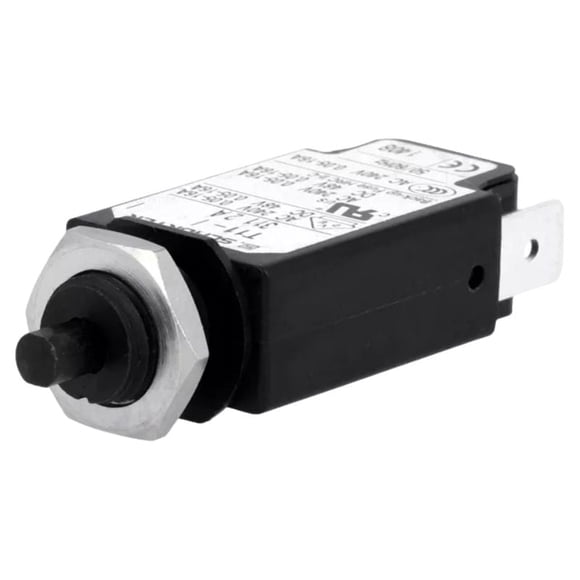 4400.0193 - CIRCUIT BREAKER 2A 240VAC PUSH CHMT 1P 9.5MM DIA QT BLK