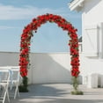 thumbnail image 5 of 5 Pcs 40 ft Rose Garlands Artificial Rose Vines,Fake Silk Flower Vines,Fake Flower Hanging Rose Ivy,Faux Vine Flowers Hanging Strings for Wedding Arch Table Wall Backdrop Party Decor,Red,8ft/Pc, 5 of 9