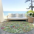 thumbnail image 6 of Addison Rugs Chantille Indoor/Outdoor Transitional Paisley Fern Washable Round Rug, 8' x 8', 6 of 6