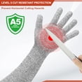 thumbnail image 3 of Uxcell Cut Resistant Sleeves with Gloves, Arm Protection Sleeve HPPE for Kitchen, Welding, Farming Gray 24 Inch, 3 of 7
