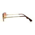 thumbnail image 4 of 90s Classic OG Rapper Rimless Sunglasses Gold Orange Yellow, 4 of 4