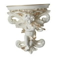 thumbnail image 4 of Estante flotante decorativo de resina, estatua, figura de ángel para dormitorio, escultura de pared, organizador para guardería, baño, libros, oficina Crema con Violín, 4 of 8