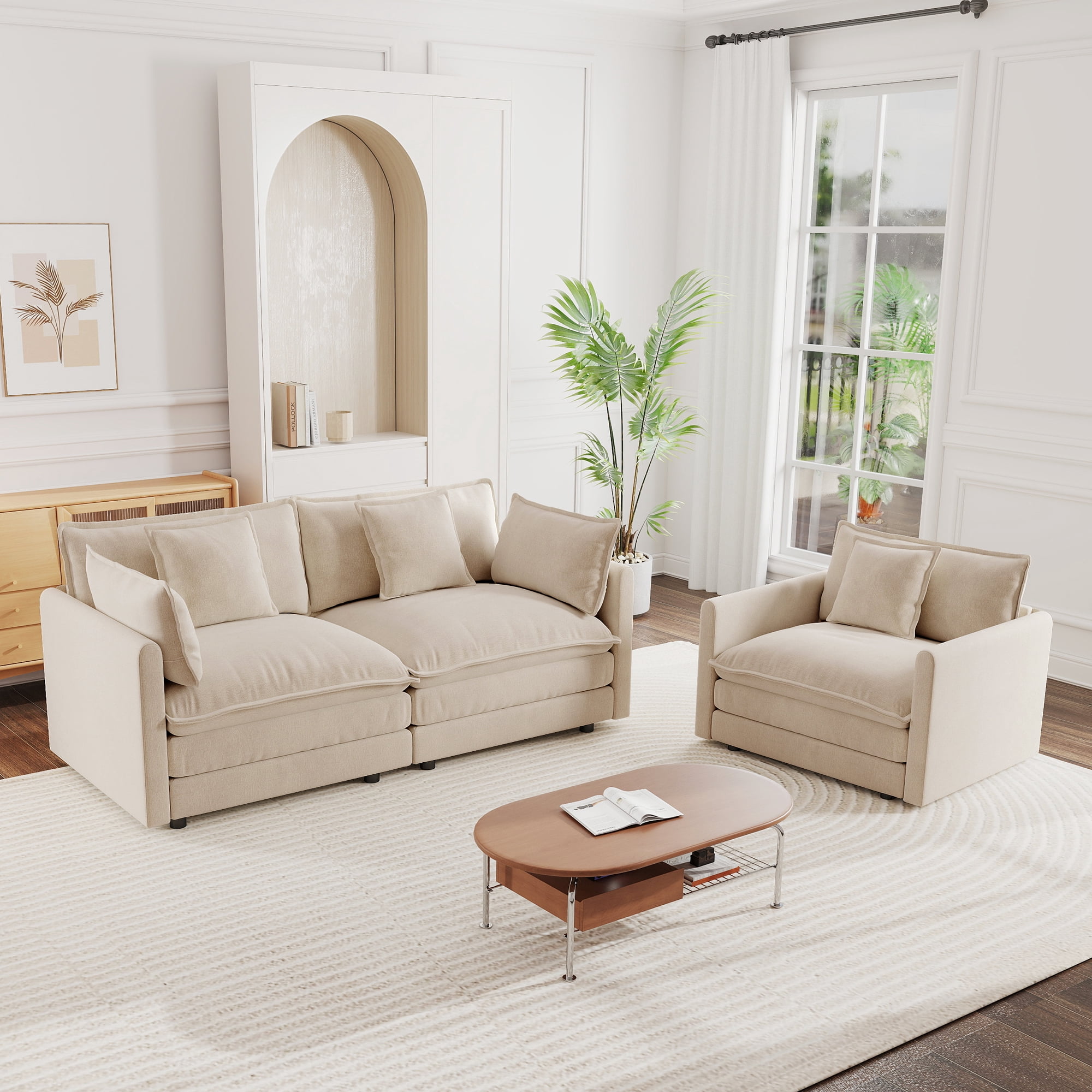 nestia 2-seater loveseat and chair product