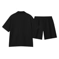 thumbnail image 4 of CHUMUD Men Summer Casual Shorts 2 Piece Outfits Sets Solid Short Sleeve Pocket Button Down Shirts Elastic Shorts Tracksuit, 4 of 6