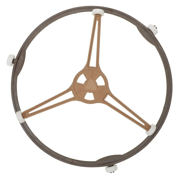 unbranded 1 Set Microwave Oven Turntable Ring with Rollers Microwave Turntable Ring Rotating Ring Roller for Plate
