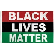 Black Lives Matter Flag 3x5 ft Green Red BLM Protest Movement Pride Rights