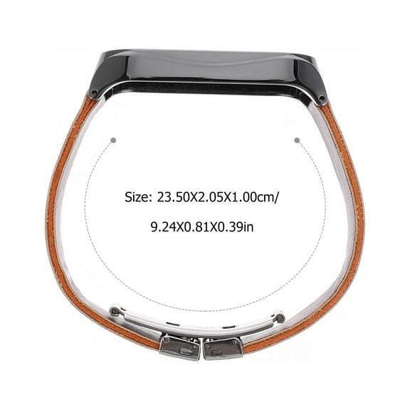 AURARMLET Black PU Watch Band Strap for 5/5 Buckle Durable Skin Friendly 5.58.6 Inch