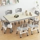 thumbnail image 4 of Garvee Juego de Mesa y Sillas para Actividades Infantiles de 7 Piezas, Altura Ajustable, Gris, 4 of 6